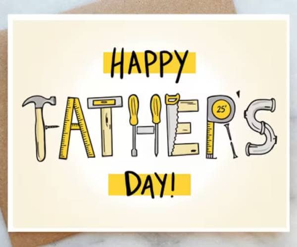 Fathers Day Toolkit Card Fathers Day Card - giftebuy