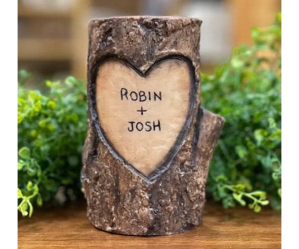 Personalized Log Candle Scented Soy Names - giftebuy gb gifts (1)