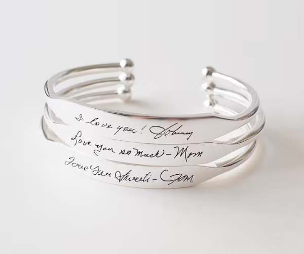 Actual Handwriting Cuff Bracelet2