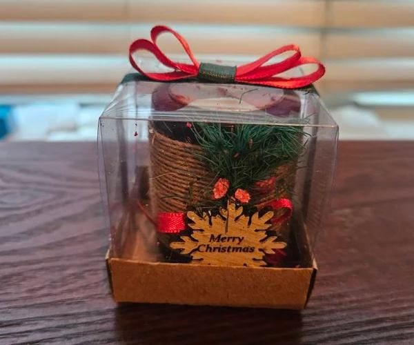 Christmas Personalized Candle Favor2