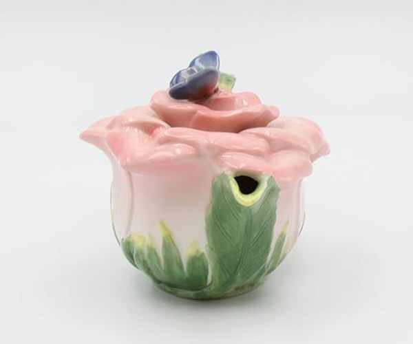 Cosmos Gifts, Butterfly on Rose Teapot3 (1)