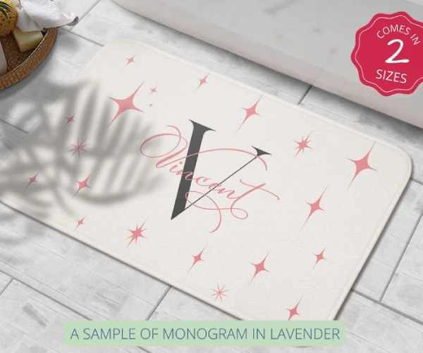 Custom Monogrammed Bath Mat2