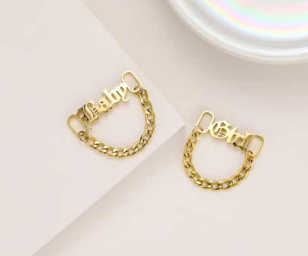 Custom Name Chain Shoe Buckles2