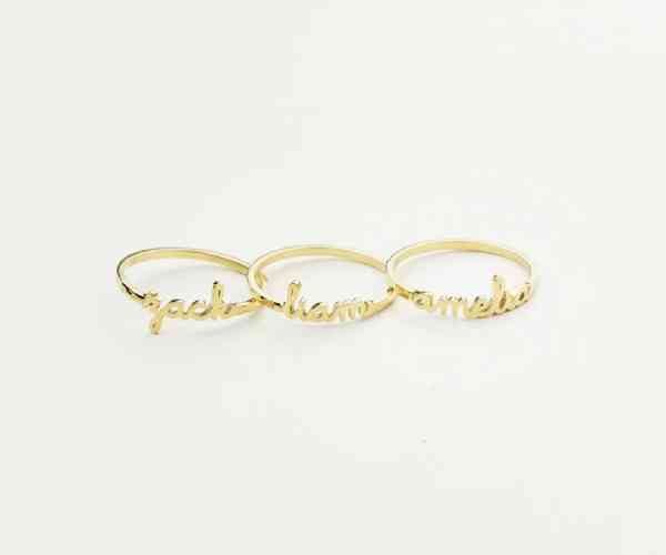 Dainty Stacking Name Ring2