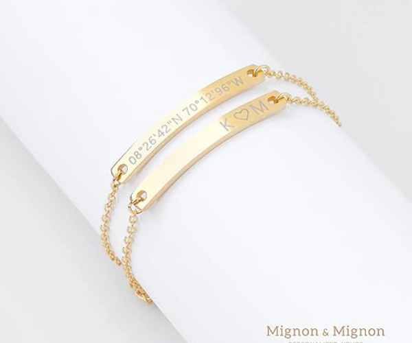 Delicate Coordinate Bracelet Personalized Engraved2 (1)