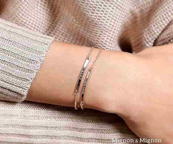 Delicate Coordinate Bracelet Personalized Engraved4 (1)