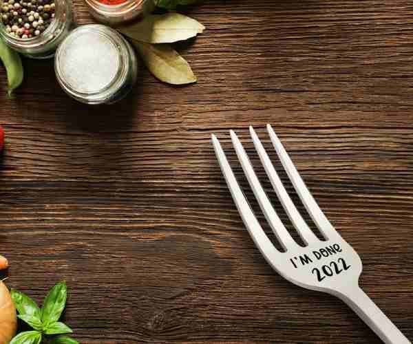 Engraved Forks Stainless Steel3