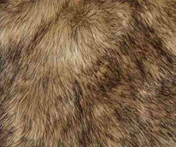 Faux Fur Bedspread Comforter Coyote3 (1)
