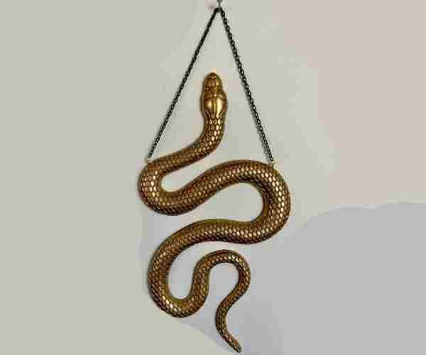 Gold Snake Wall Art2