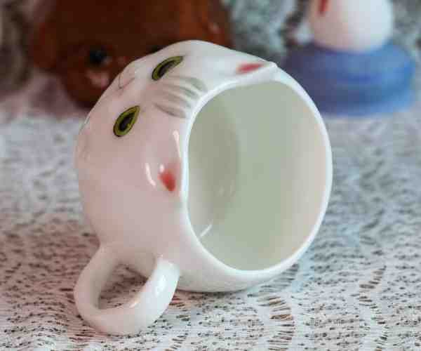 Hand Painted British Shorthair Silver Cat Mug3