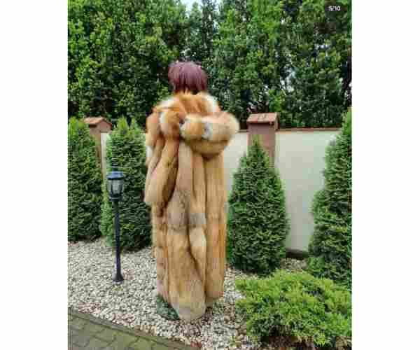 LONG GOLD Fox fur COAT3 (1)