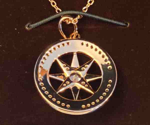 Meeshi Rose Gold Compass Necklace3 (1)