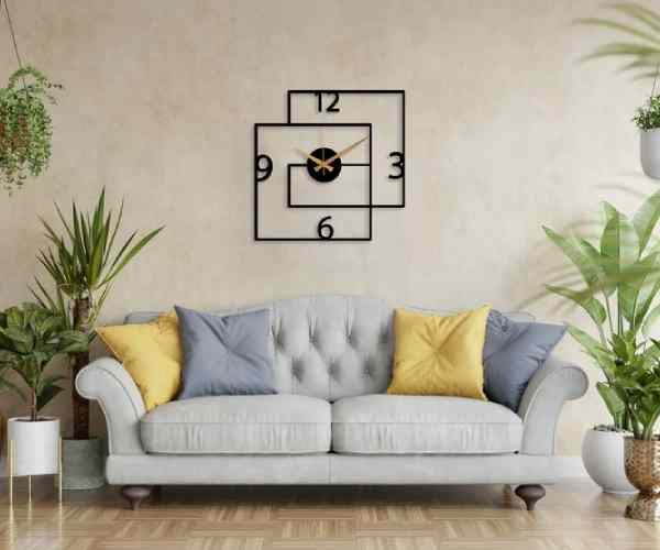 Modern Black Large Wall Clock3