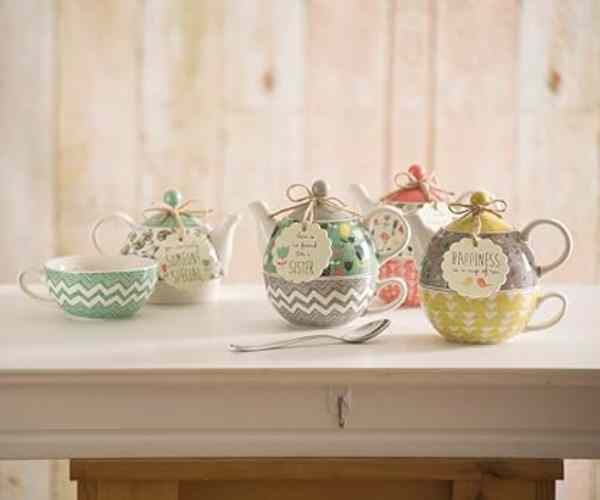 Pavilion Gift Company Bloom Sister Ceramic Tea4 (1)