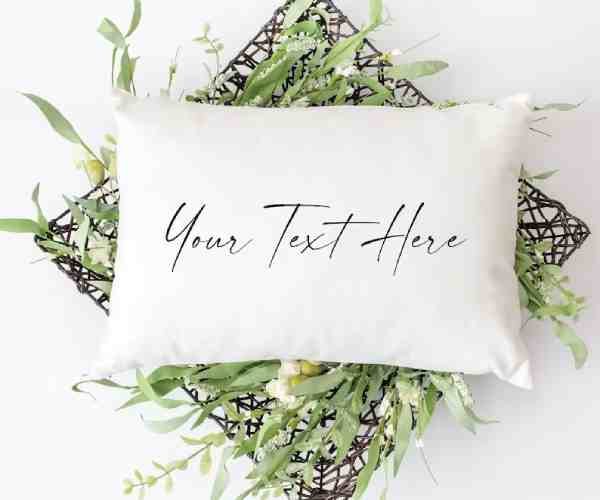 Personalized Custom Text Logo Pillow3