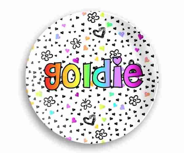 Personalized Doodle Rainbow Custom Name Plate2