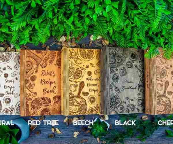 Personalized Wooden Recipe Book3