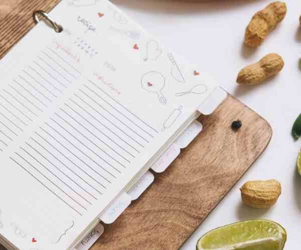 Personalized Wooden recipe cook book3
