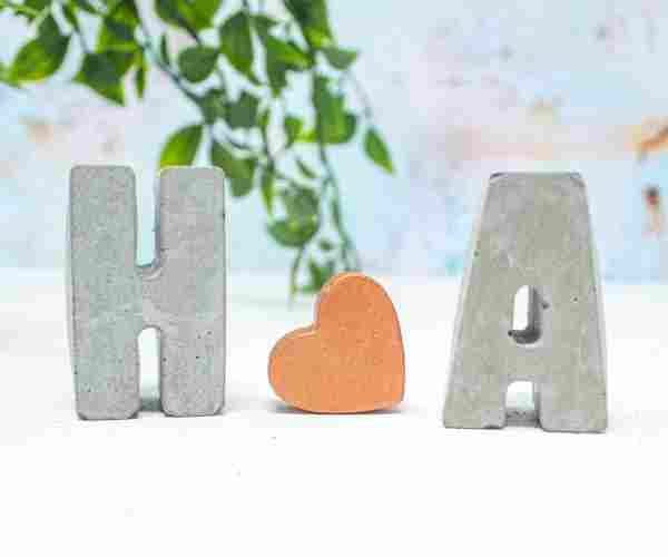 Raw Letters Copper Heart3