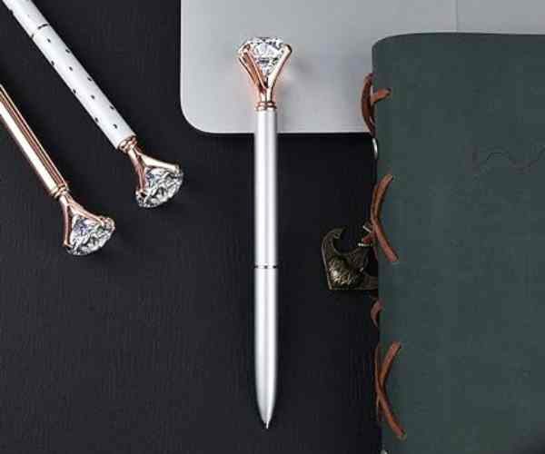 Rose Gold Pen with Big Diamond2 (1)