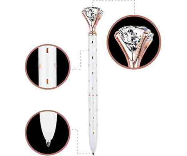 Rose Gold Pen with Big Diamond3 (1)