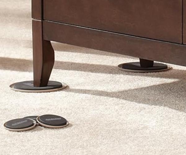Round Reusable Furniture Sliders for Carpet2 (1)