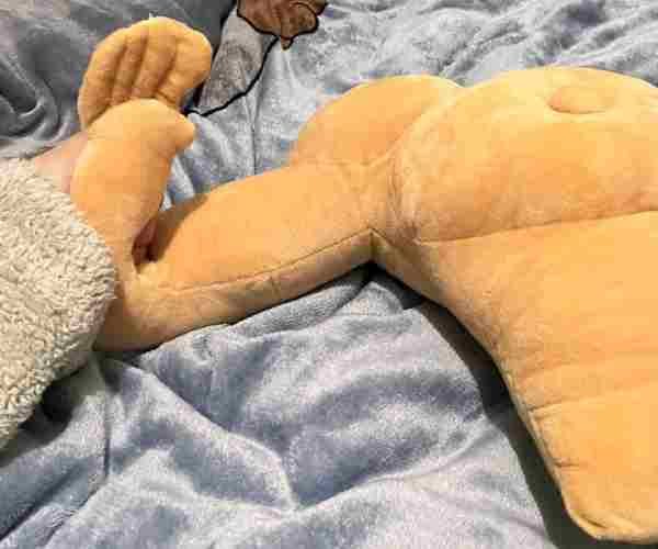 Silly Muscular Man Hugging Pillow3