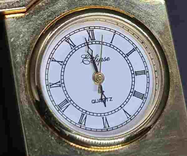 Small High Heel Shoe and Brass Carriage Clock7 (1)