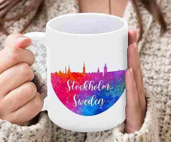 Stockholm Rainbow Skyline Coffee Mug3 (1)