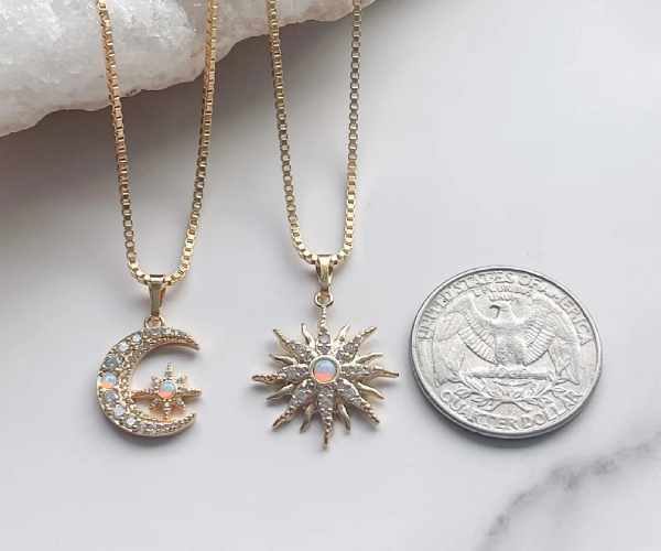 Sun Moon Opal Necklace2