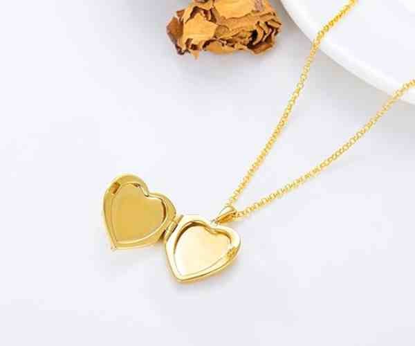 Sunflower, Rose, Daisy Heart Locket Necklace3 (1)
