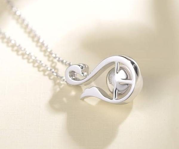 Swan Lake Bird Pearl Pendant Necklace3 (1)