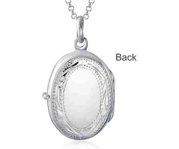 Two Memory Photo Picture Oval Locket3 (1)
