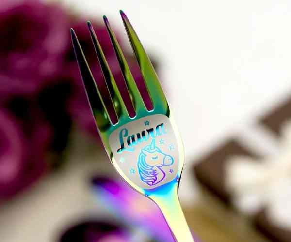 Unicorn Personalized cutlery with engraved name6